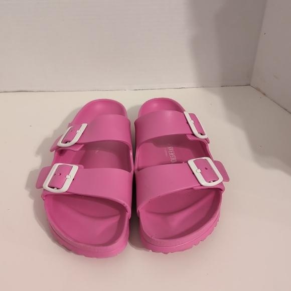Birkenstock Women's Arizona Pink Slide Sandals‎ Size  9 - Picture 2 of 8